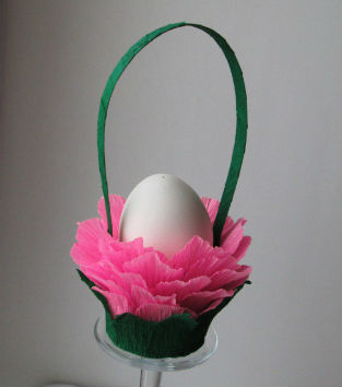 Цветочная корзина для яйца