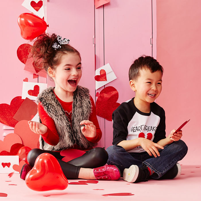 дети в День святого Валентина