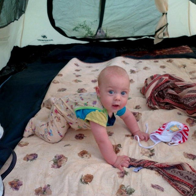 Отдых с ребенком в палатке