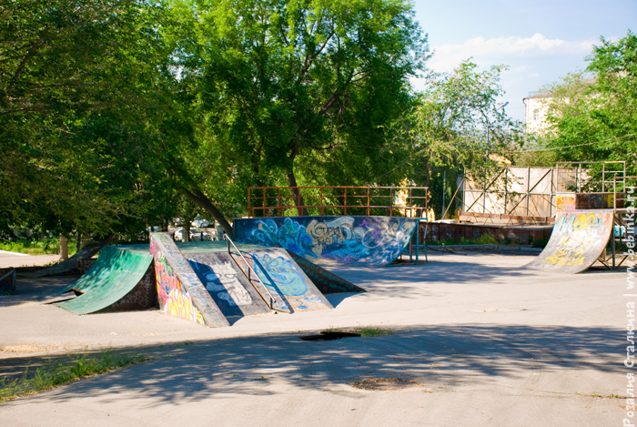 Скейт-парк в Струоквском саду