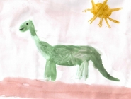 Веселый динозаврик
